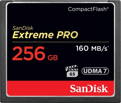 SanDisk Extreme PRO 256 GB Compact Flash UDMA 7 160 MB/s  Memory Card