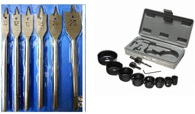 Inditrust 11 Pcs wood Cutting Rotary Bit Set for Cutting Smooth Clean accurate holes Hole Saw Cutter for Cutting Round Wood, Plastic Working Hand Tool Kit and 6 pc Power bit set combo set Rotary Bit Set(17 Bits) Inditrust 11 Pcs wood Cutting Rotary Bit Set for Cutting Smooth Clean accurate holes Hole Saw Cutter for Cutting Round Wood, Plastic Working Hand Tool Kit and 6 pc Power bit set combo set Rotary Bit Set(17 Bits)