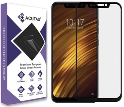 ACUTAS Edge To Edge Tempered Glass for POCO F1(Pack of 1)