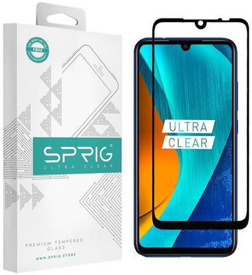 Sprig Edge To Edge Tempered Glass for Redmi 7, Redmi Y3(Pack of 1)