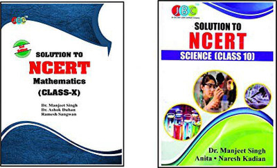 1. Solution to NCERT Mathematics (Class-X), 2. Solution to NCERT SCIENCE (Class 10) : A Set of 2 Books.(English, Paperback, JBC Editorial Board)