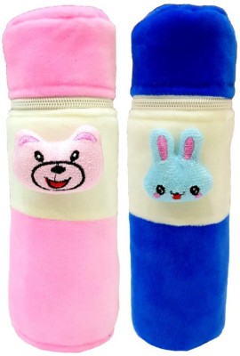 BRANDONN TRIPPLE LAYERED WARMER FEEDER COVER FOR BABIES PACK OF 2(ROYAL BLUE / PINK)