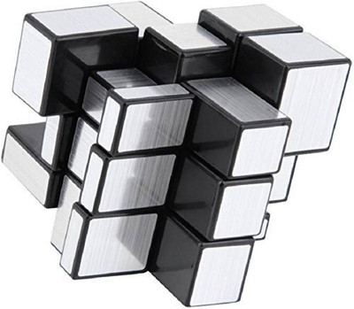 Trade Globe Mirror Cube 3x3 Cube High Speed Stickerless Silver Mirror Magic Cube 3x3 Mirror Cube Brainstorming Puzzle Game Toy(1 Pieces)