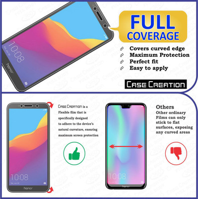 CASE CREATION Front and Back Screen Guard for Honor 7S(Pack of 2)