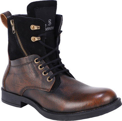 SHENCES Casual Boots For Men(Brown , 6)