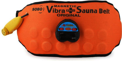 RBS New Quality Heavy Moter (XL SIZE) 3 IN 1 Sauna Slim Belt Vibrating Magnetic Slimming Belt(Orange)