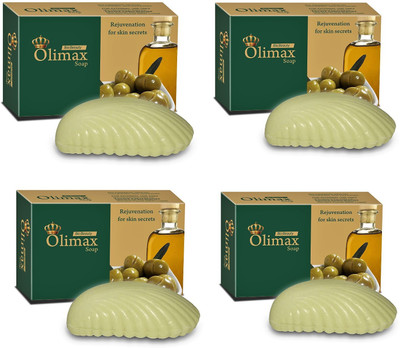 Olimax Soap With Olive Oil, Cocoa Butter & AloeVera Extract For Skin Rejuvenation(4 x 75 g)