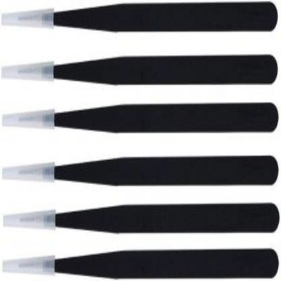sky enterprise shop Sky-Set of 6 Non Magnetic ESD Safe Tweezers - Straight Pointed