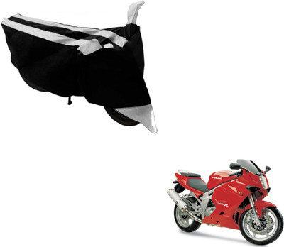 MOCKHE Two Wheeler Cover for Hyosung(GT650R, Black, Silver)