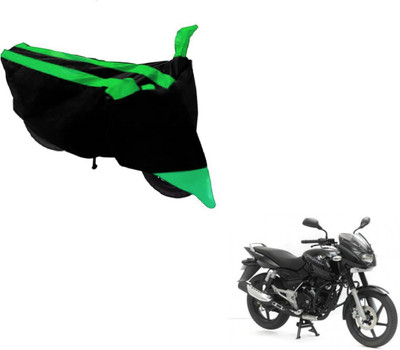 Amanzo Two Wheeler Cover for Bajaj(Pulsar, Black, Green)