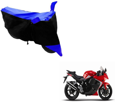MOCKHE Two Wheeler Cover for Hyosung(GT250R, Black, Blue)