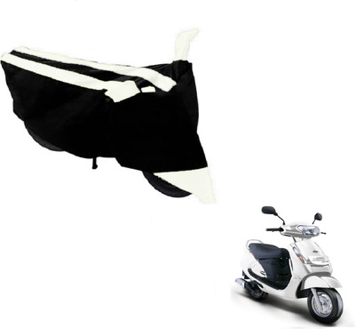 MOCKHE Two Wheeler Cover for Mahindra(Duro DZ, Black, White)