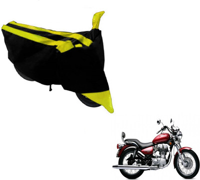 MOCKHE Two Wheeler Cover for Royal Enfield(Twin spark, Black, Yellow)
