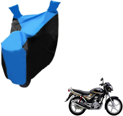NIKS Two Wheeler Cover for Yamaha(Libero, Black, Blue)
