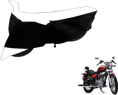 Flipkart SmartBuy Two Wheeler Cover for Royal Enfield(Thunderbird 500, Black, White)