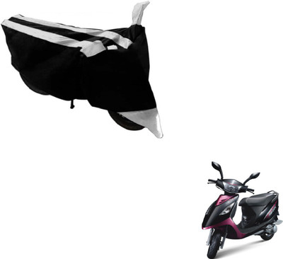 Flipkart SmartBuy Two Wheeler Cover for TVS(Scooty Streak, Black, Silver)