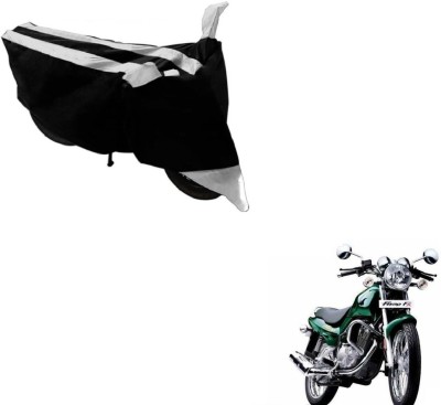 Flipkart SmartBuy Two Wheeler Cover for TVS(Fiero F2, Black, Silver)