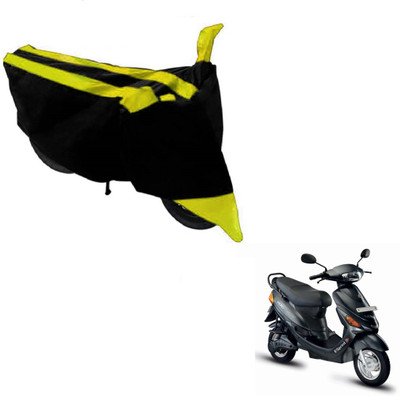 MOCKHE Two Wheeler Cover for Hero(E Sprint, Black, Yellow)