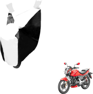 MOCKHE Two Wheeler Cover for Hero(Sport, Black, White)