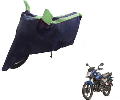Auto Hub Two Wheeler Cover for Honda(CB Shine, Black, Green)
