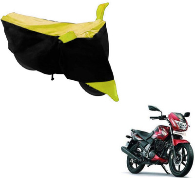 Flipkart SmartBuy Two Wheeler Cover for TVS(Flame SR125, Black, Yellow)