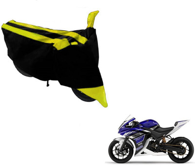 Flipkart SmartBuy Two Wheeler Cover for Yamaha(YZF R25, Black, Yellow)