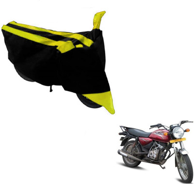 Amanzo Two Wheeler Cover for Bajaj(Boxer, Black, Yellow)