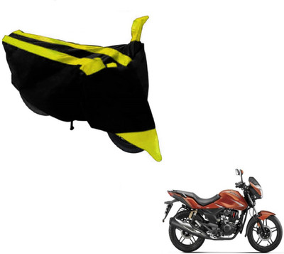 MOCKHE Two Wheeler Cover for Hero(CBZ Extreme, Black, Yellow)