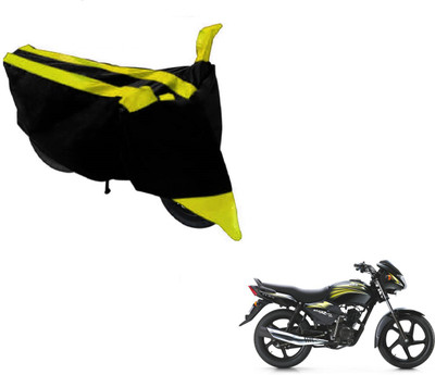 Amanzo Two Wheeler Cover for TVS(Star City, Black, Yellow)