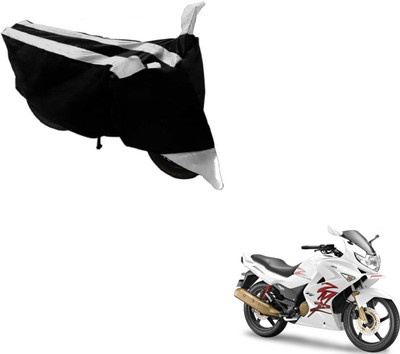 MOCKHE Two Wheeler Cover for Hero(Karizma ZMR, Black, Silver)