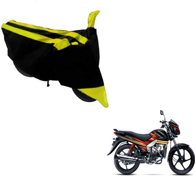 MOCKHE Two Wheeler Cover for Mahindra(Centuro, Black, Yellow)
