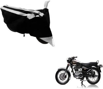 NIKS Two Wheeler Cover for Royal Enfield(Electra Delux, Black, Silver)