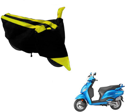 MOCKHE Two Wheeler Cover for Hero(Maestro, Black, Yellow)