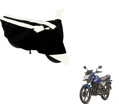 MOCKHE Two Wheeler Cover for Honda(CB Shine, Black, White)