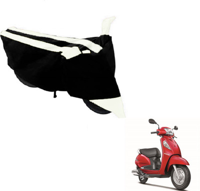 MOCKHE Two Wheeler Cover for Suzuki(Access SE, Black, White)