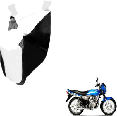 Auto Hub Two Wheeler Cover for Bajaj(Black, White)