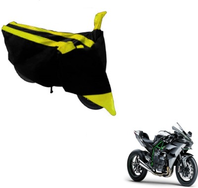 MOCKHE Two Wheeler Cover for Kawasaki(Ninja 1000, Black, Yellow)