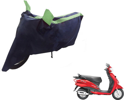 Auto Hub Two Wheeler Cover for Hero(Moto Corp Duet, Black, Green)