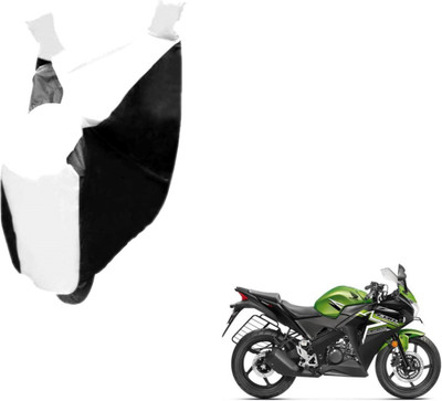Auto Hub Two Wheeler Cover for Honda(CBR 150R, Black, White)