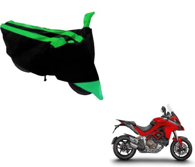 Amanzo Two Wheeler Cover for Ducati(Multistrada, Black, Green)