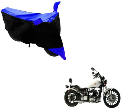 MOCKHE Two Wheeler Cover for FAB Regal Raptor(Daytona 350, Black, Blue)