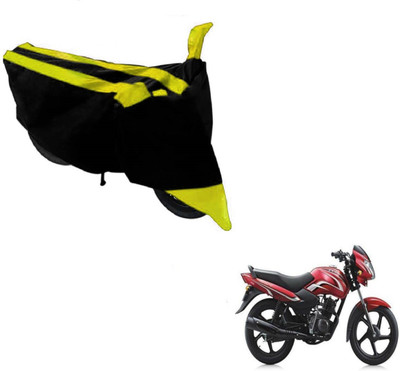 MOCKHE Two Wheeler Cover for TVS(Sport, Black, Yellow)