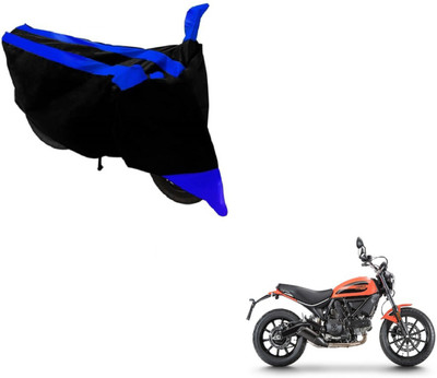 MOCKHE Two Wheeler Cover for Ducati(Scrambler, Black, Blue)