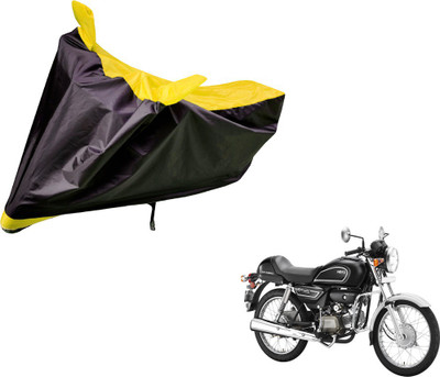 Auto Hub Two Wheeler Cover for Hero(Splendor Pro Classic, Black, Yellow)