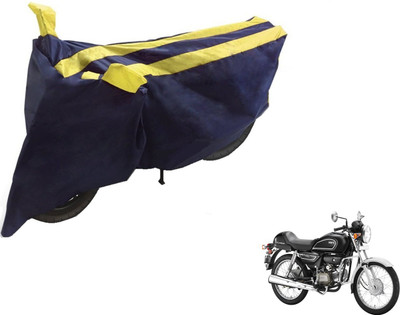 Auto Hub Two Wheeler Cover for Hero(Splendor Pro Classic, Black, Yellow)