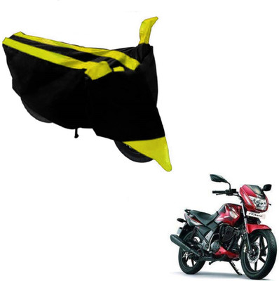 Flipkart SmartBuy Two Wheeler Cover for TVS(Flame SR125, Black, Yellow)