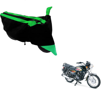 Amanzo Two Wheeler Cover for TVS(Max 4R, Black, Green)