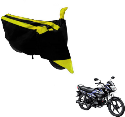 MOCKHE Two Wheeler Cover for Hero(Splendor NXG, Black, Yellow)