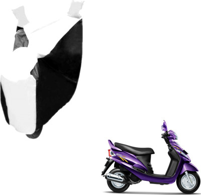 MOCKHE Two Wheeler Cover for Mahindra(Rodeo RZ, Black, White)
