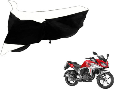 Flipkart SmartBuy Two Wheeler Cover for Yamaha(Fazer, Black, White)